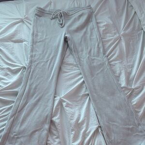 Gilly Hicks White Waffle-Knit Lounge Pants